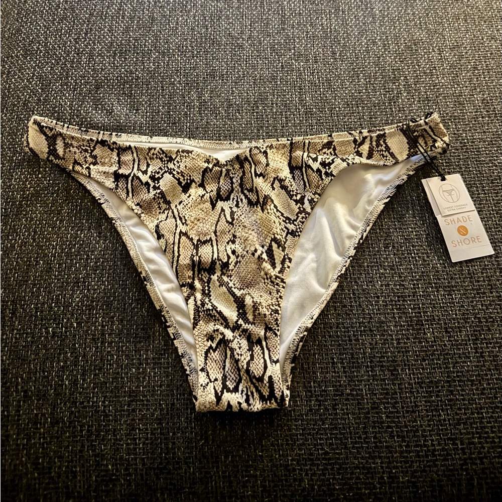 Shade & Shore Snake Pattern Bikini Bottom